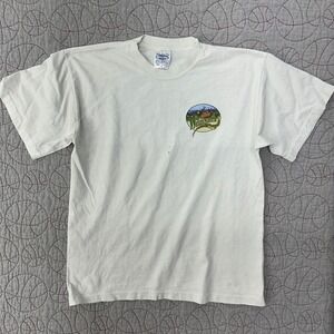 VTG Rare Horizon Single Stitch Shirt White Coors Weizenbier Beer / Mens Large
